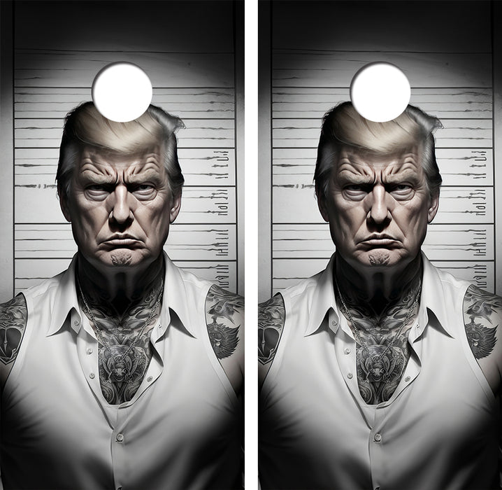 Trump GOAT Cornhole Board Skin Wraps FREE LAMINATE