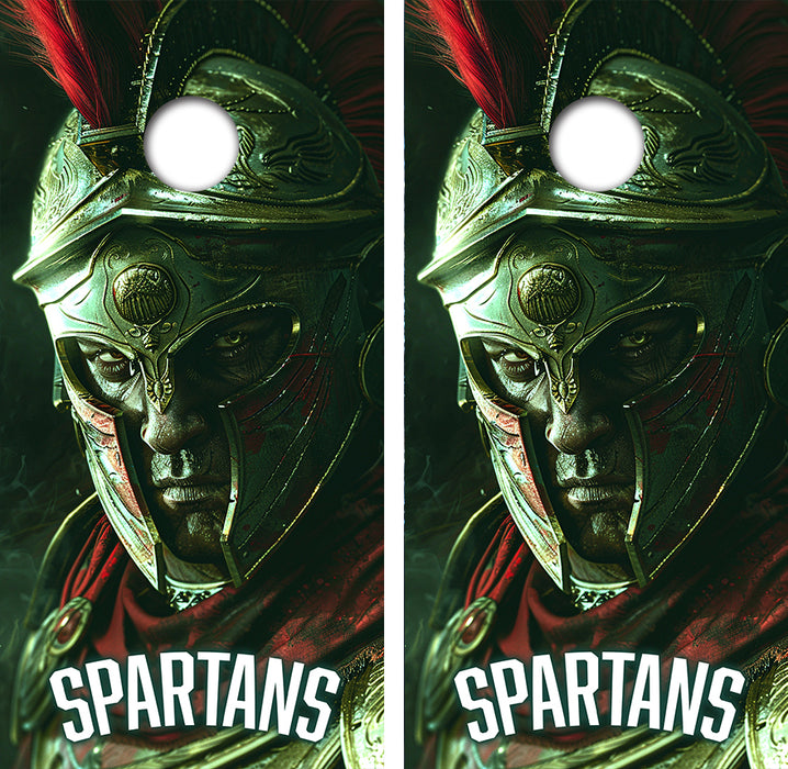 Michigan State Spartans Cornhole Wood Board Skin Wraps