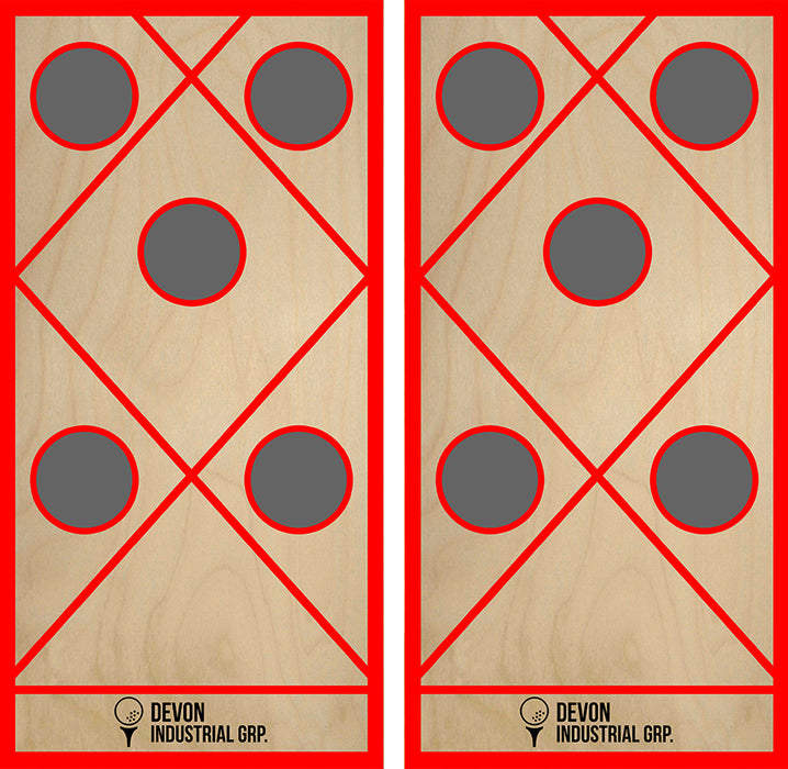 Devon Industrial 5 Hole Cornhole Set