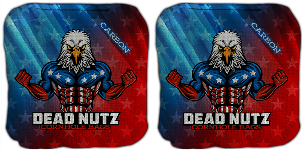 Dead Nutz CARBON Professional Carpet Cornhole Bags Set of 4