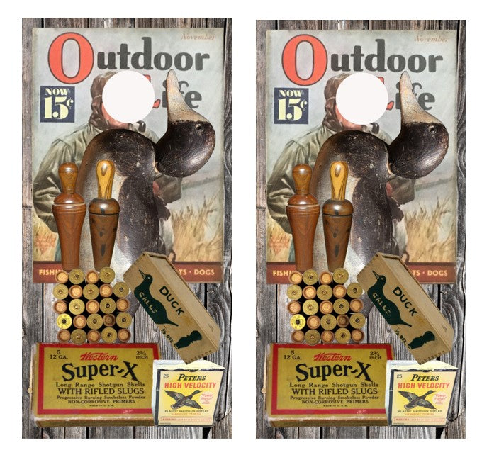 Hunting Themed Cornhole Wrap Decal with Free Laminate Included