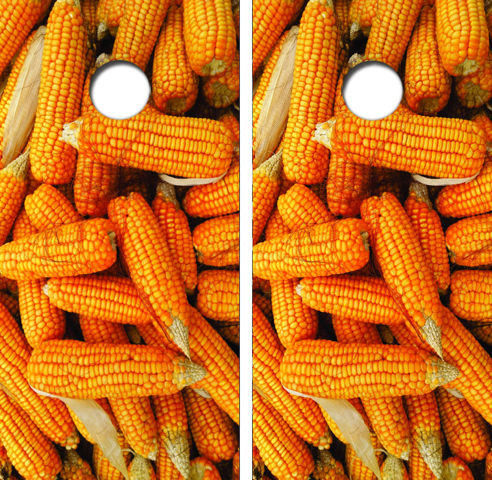 Pile Of Corn Cobs Cornhole Wrap Decal with Free Laminate Included