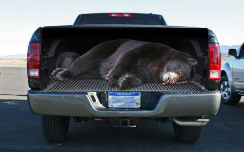 Big Fat Black Bear Truck Bed Truck Tailgate Wrap Vinyl Graphic Decal S