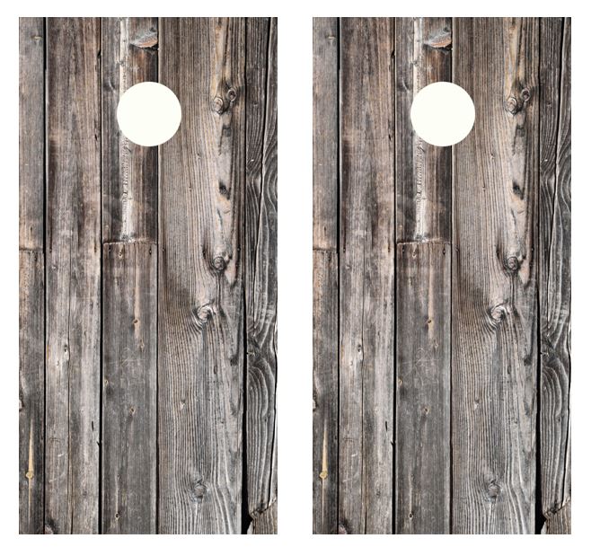 Barnwood Cornhole Wood Board Skin Wrap