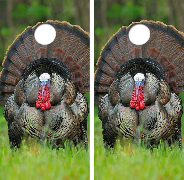 Turkey Cornhole Wood Board Skin Wraps FREE LAMINATE