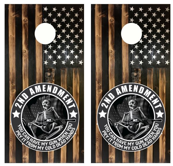 Electrical Lineman Barnwood Cornhole Wood Board Skin Wraps