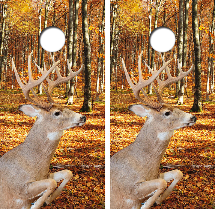 Buck Cornhole Wood Board Skin Wraps FREE LAMINATE