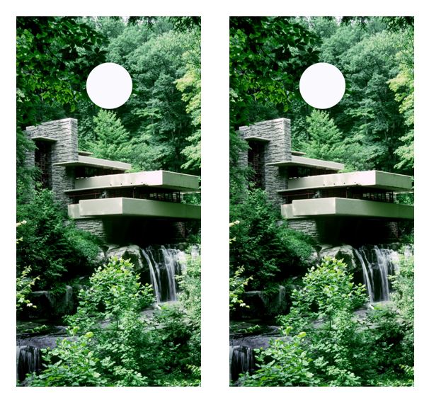 Falling Water Cornhole Wood Board Skin Wrap
