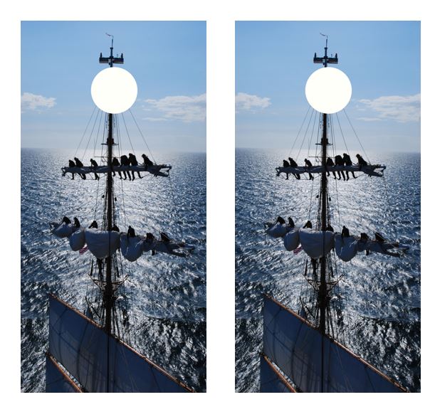 Tall Ship Unfurling The Sails Cornhole Wood Board Skin Wr