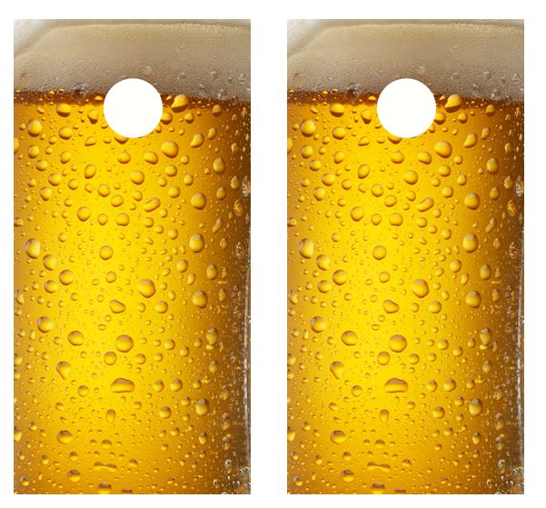 Cold Beer Mug Cornhole Wood Board Skin Wrap