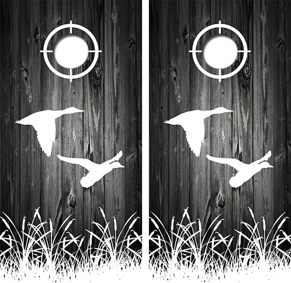 Duck Hunting Cornhole Wood Board Skin Wraps FREE LAMINATE