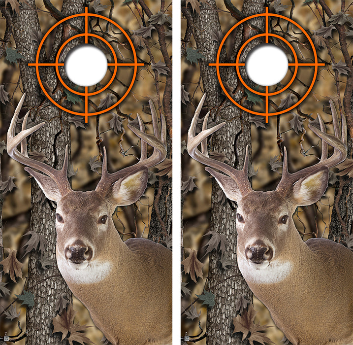 Buck Hunter Cornhole Board Wraps FREE LAMINATE