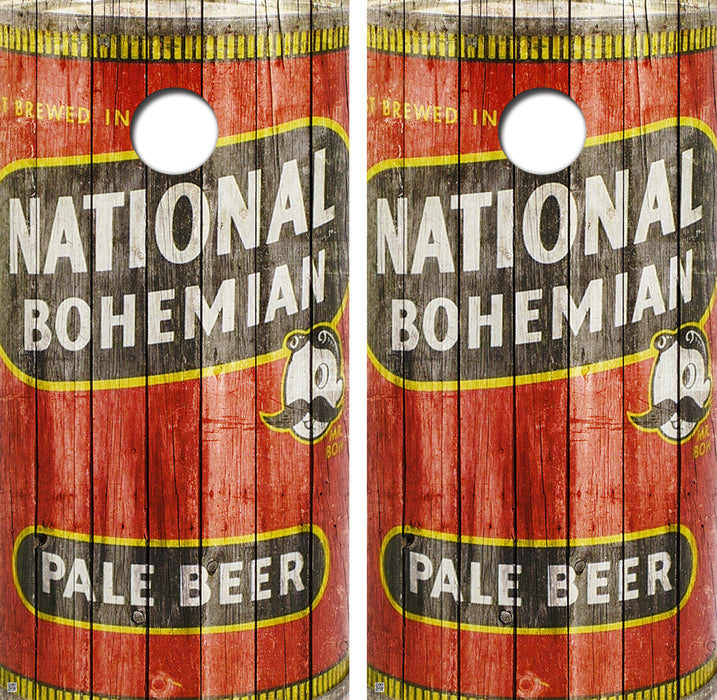 National Bohemian Cornhole Board Skin Wraps FREE LAMINATE
