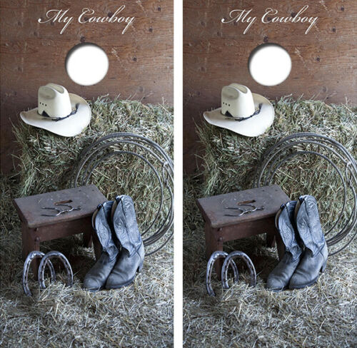 My Cowboy Cornhole Wood Board Skin Wrap