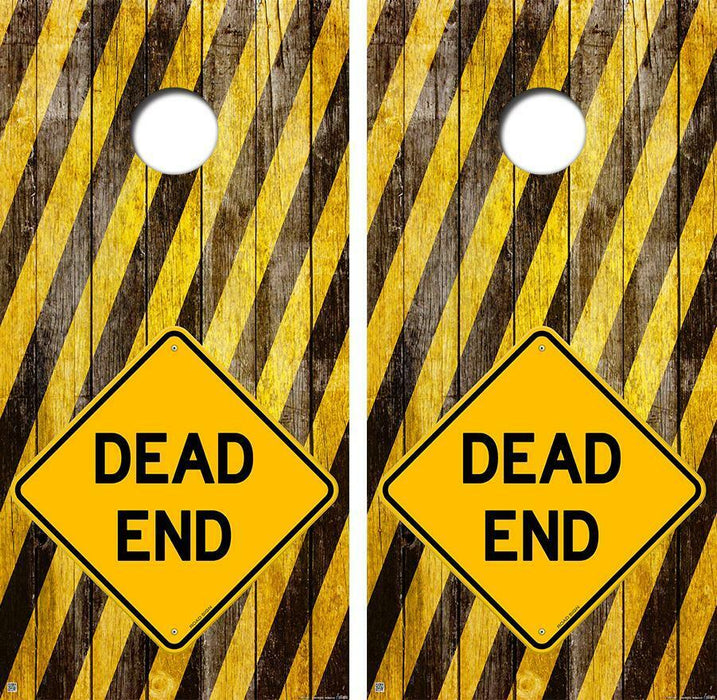 Dead End Cornhole Wood Board Skin Wrap