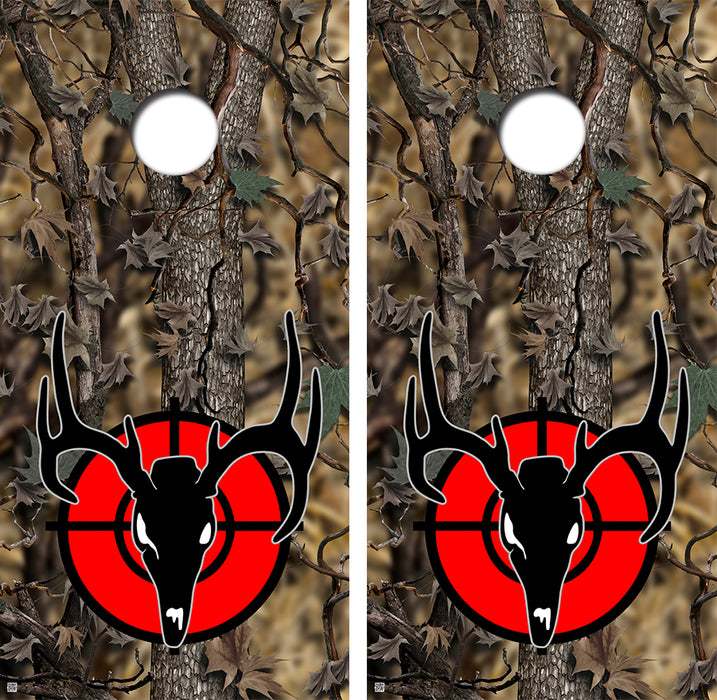 Buck Hunter Cornhole Board Wraps FREE LAMINATE