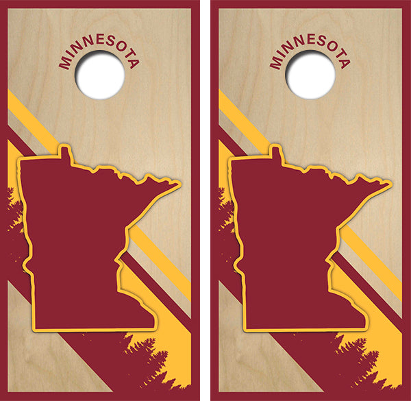Minnesota Gophers Cornhole Wood Board Skin Wraps FREE LAMINATE