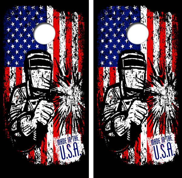 Made in the USA Cornhole Wood Board Skin Wraps FREE LAMINATE