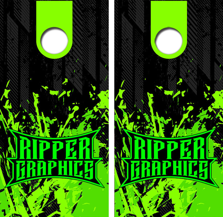 Ripper Graphics Cornhole Wrap Decal with Free Laminate Included