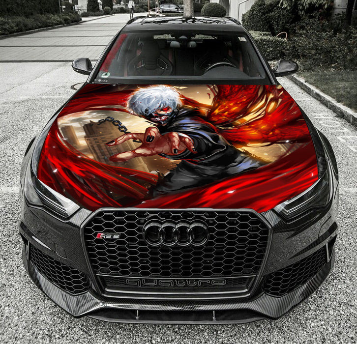 Anime Manga Tokyo Ghoul Hood Wrap Vinyl Graphic Decal Sticker Wrap Car or Truck