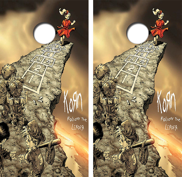 Korn Follow The Leader Cornhole Wood Board Skin Wrap