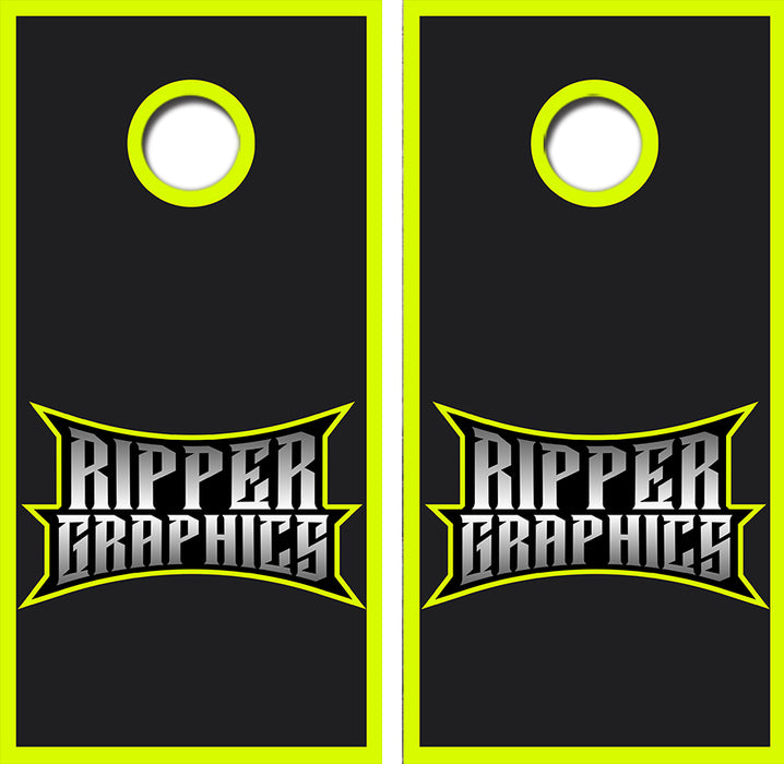 Ripper Graphics Cornhole Wrap Decal with Free Laminate Included