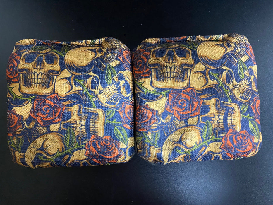 Skull & Roses  Cornhole Bags Set of 4
