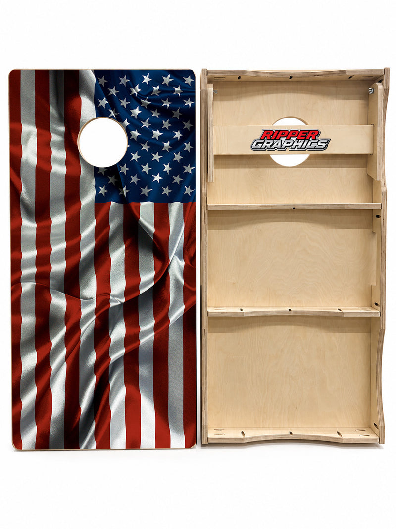 American Flag USA Cornhole Design