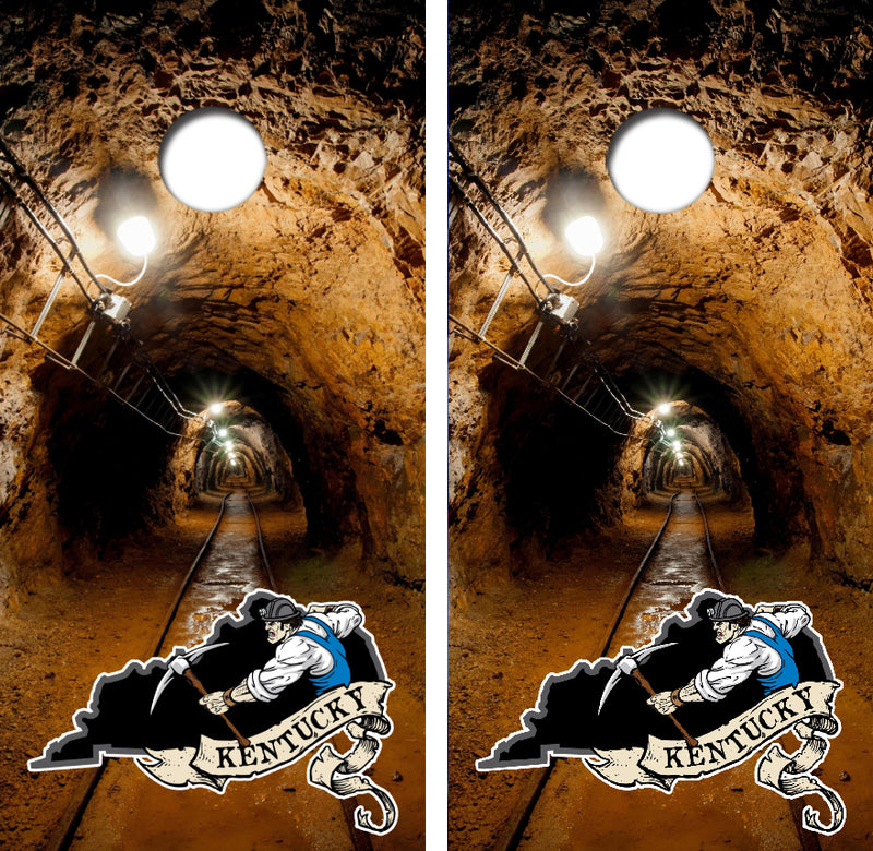 Kentucky Coal Miner Cornhole Design