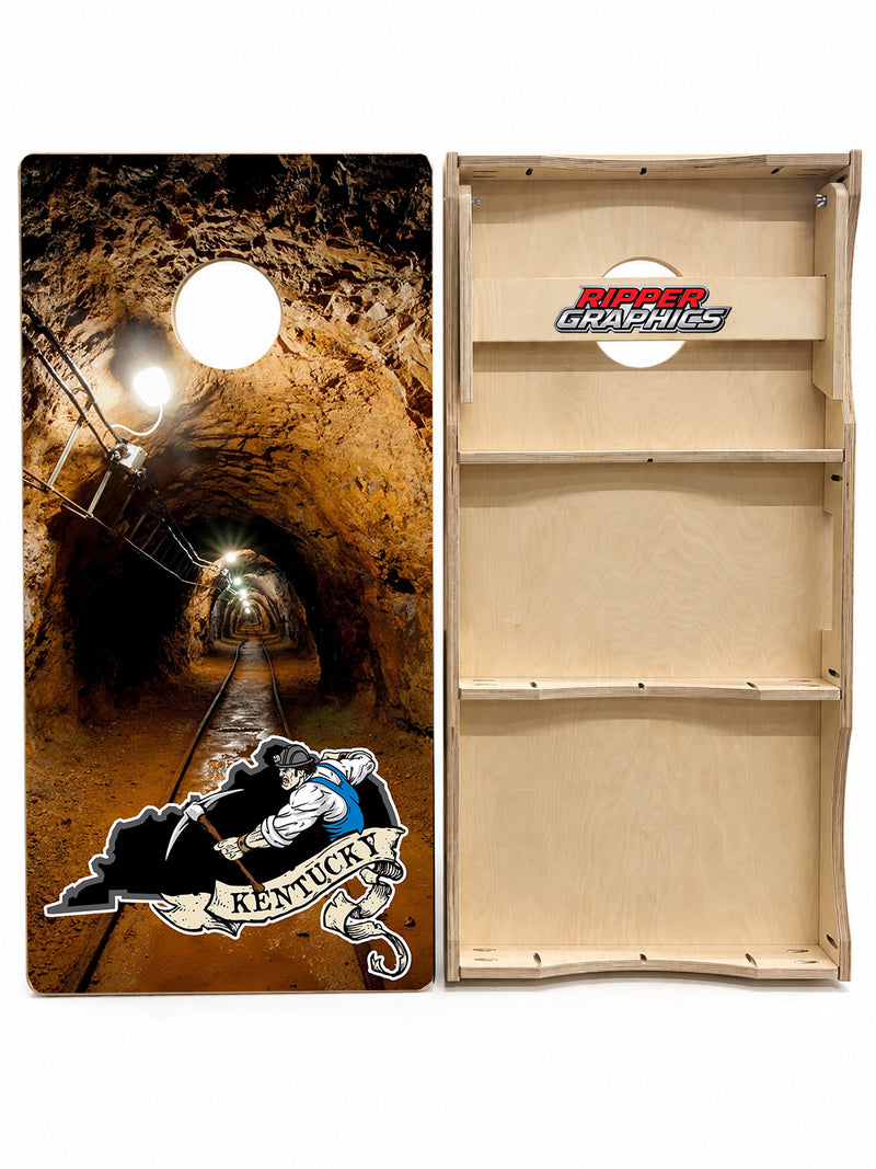 Kentucky Coal Miner Cornhole Design