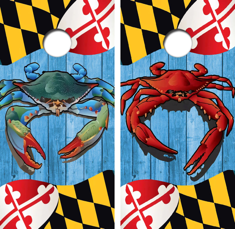 Maryland Crabs Cornhole Design