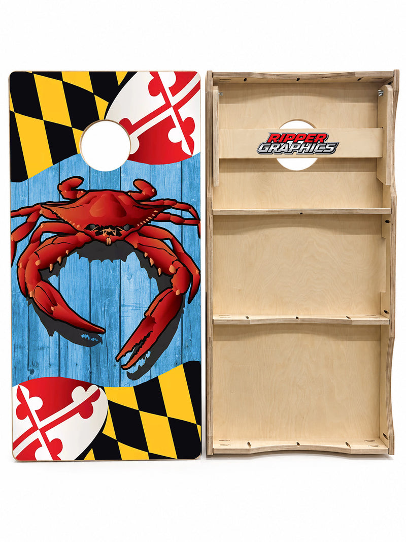 Maryland Crabs Cornhole Design