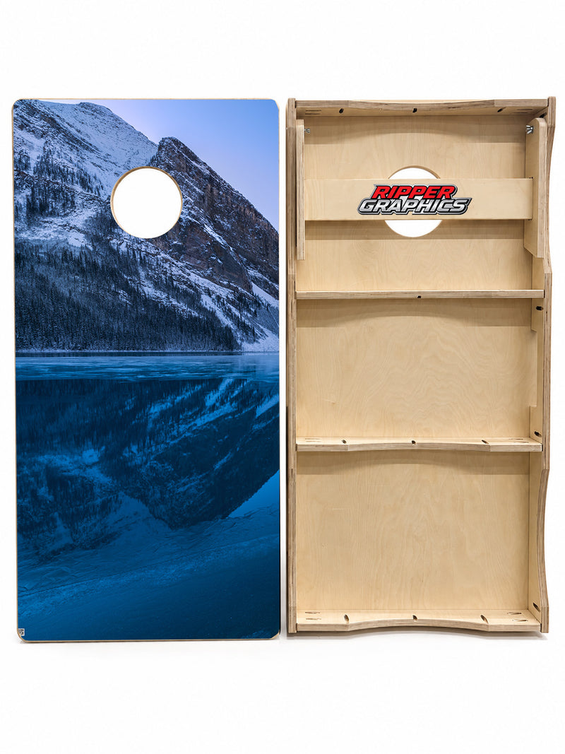 Wilderness Backdrop Cornhole Design