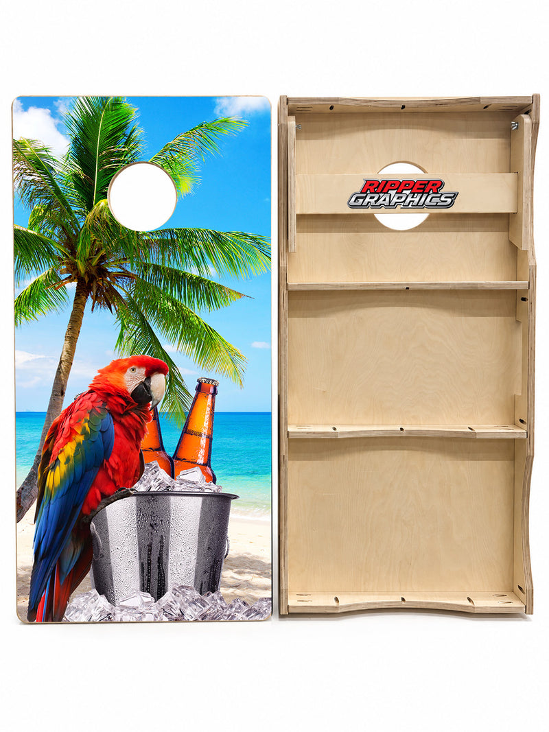 On The Beach Cornhole Design