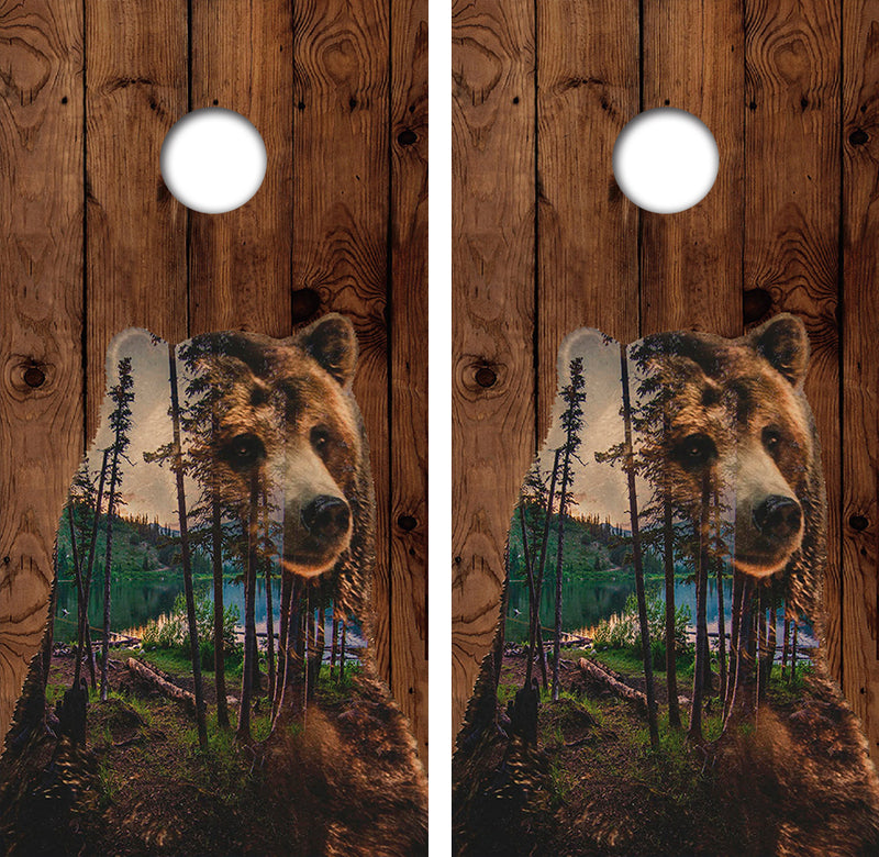 Bear Tree Lake Cornhole Design