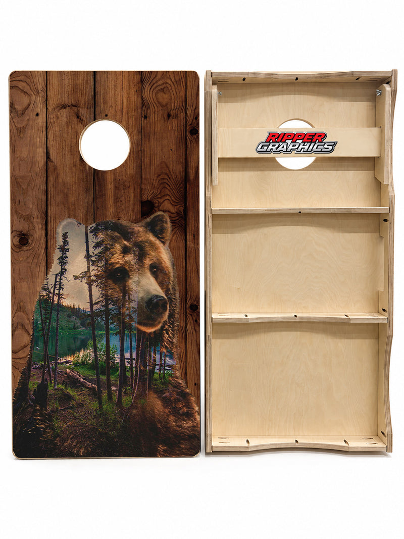 Bear Tree Lake Cornhole Design