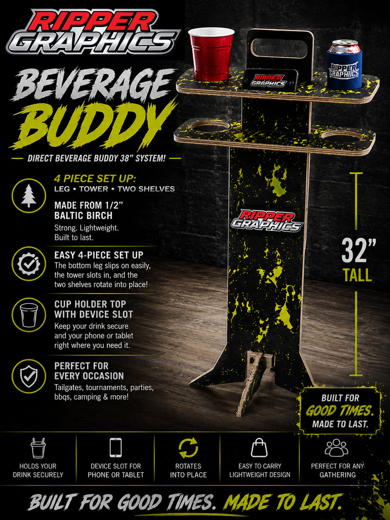 Beverage Buddy 1/2" Baltic Birch UV Direct Printed Double Sided