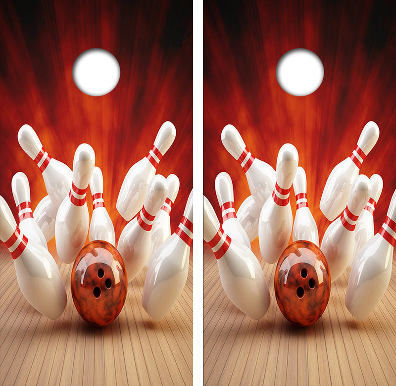 Bowling Cornhole Design