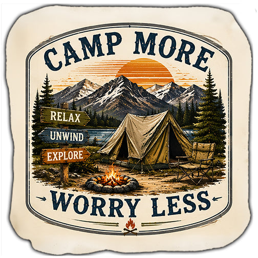Camp More Worry Less Cornhole Bags Set of 4
