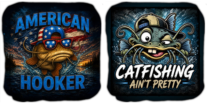 Catfish Bait Cornhole Bags Set of 8