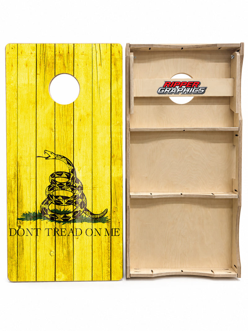 Don't Tread On Me Cornhole Design