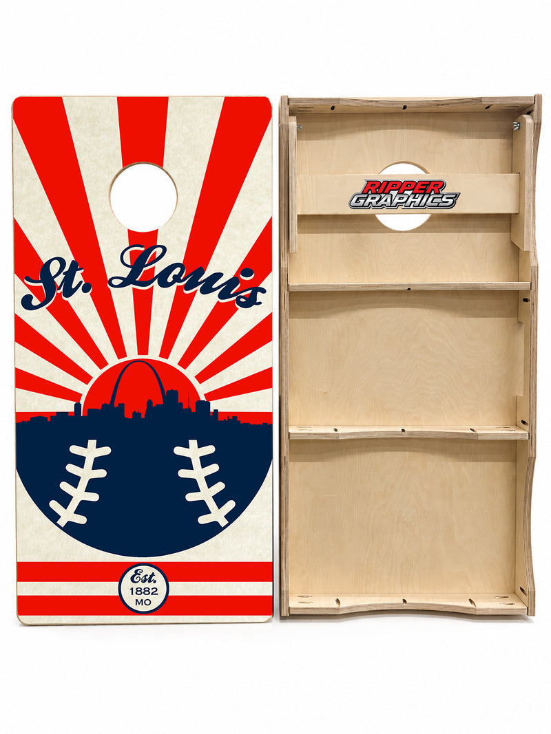 St. Louis Baseball Cornhole Design