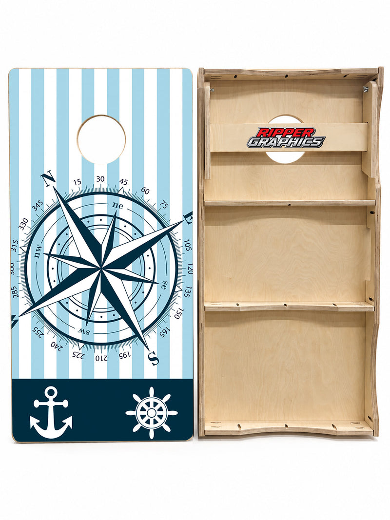 Nautical Themed Cornhole Design