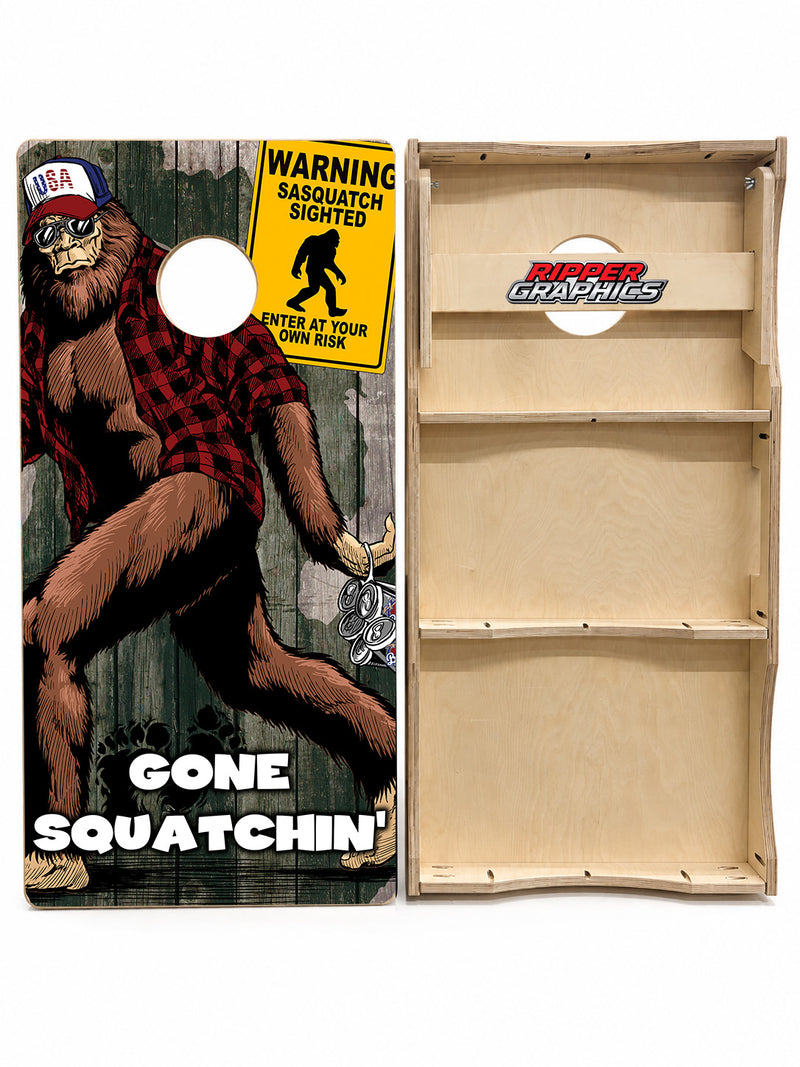 Gone Squatchin' Cornhole Design
