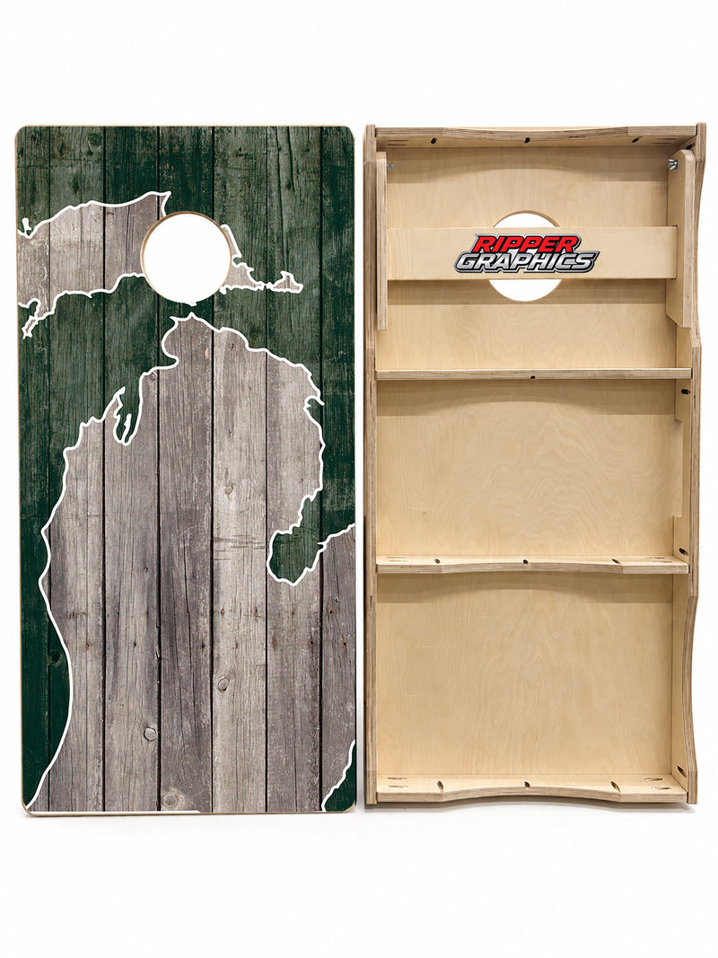 State of Michigan Cornhole Design