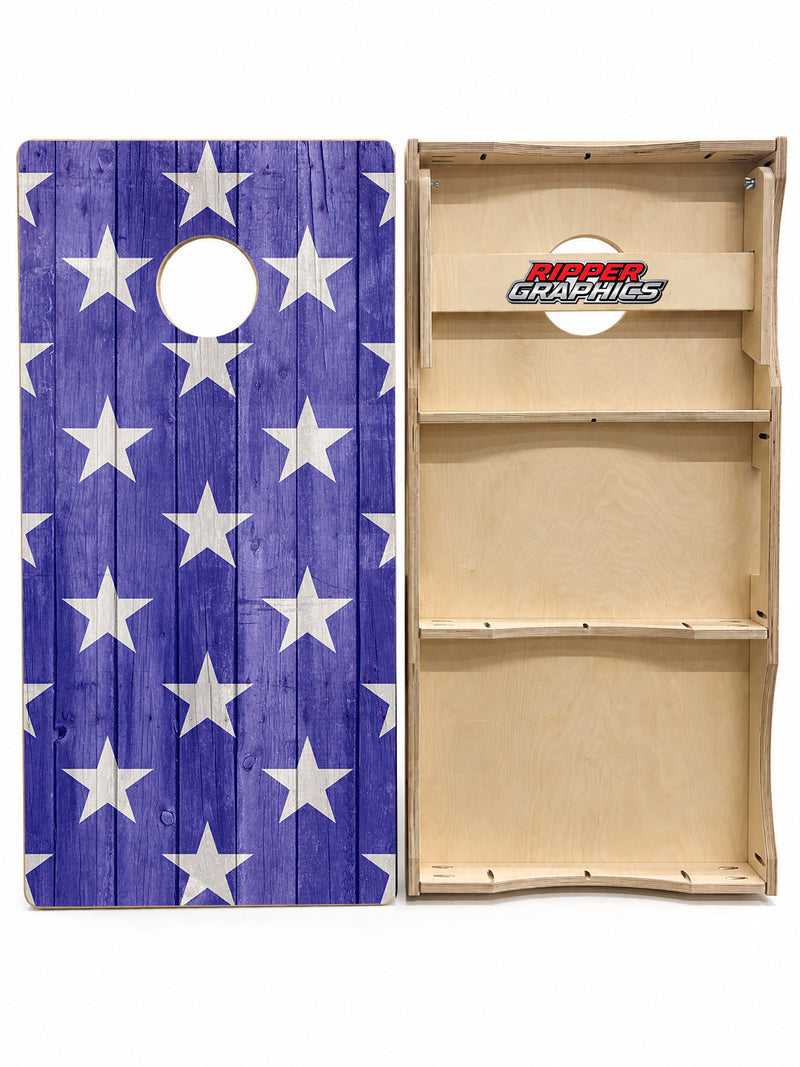 American Flag Cornhole Design