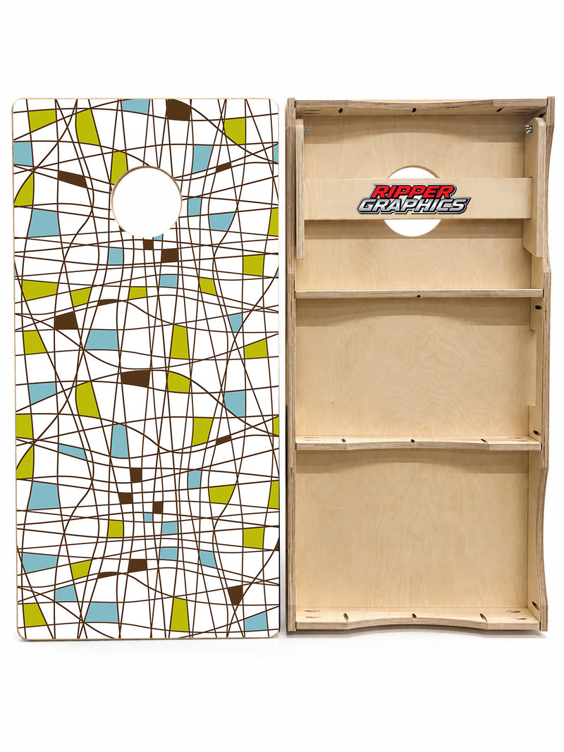 70's Retro Design Cornhole Design
