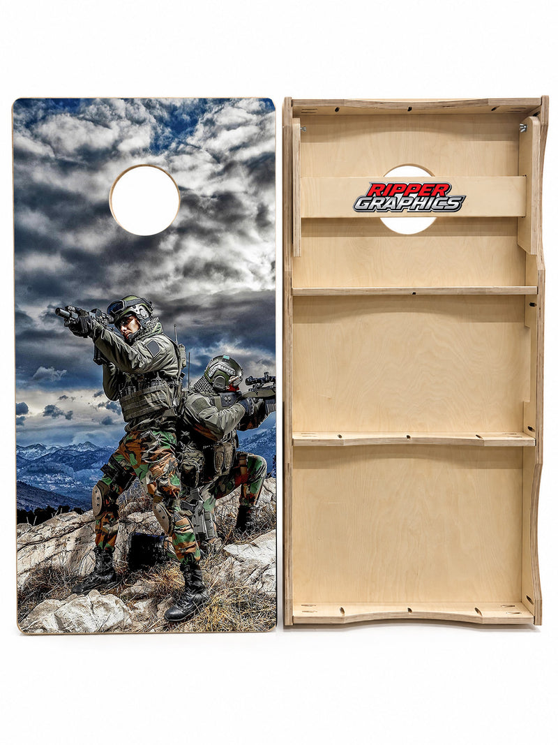 American Shadow Soldiers Cornhole Design