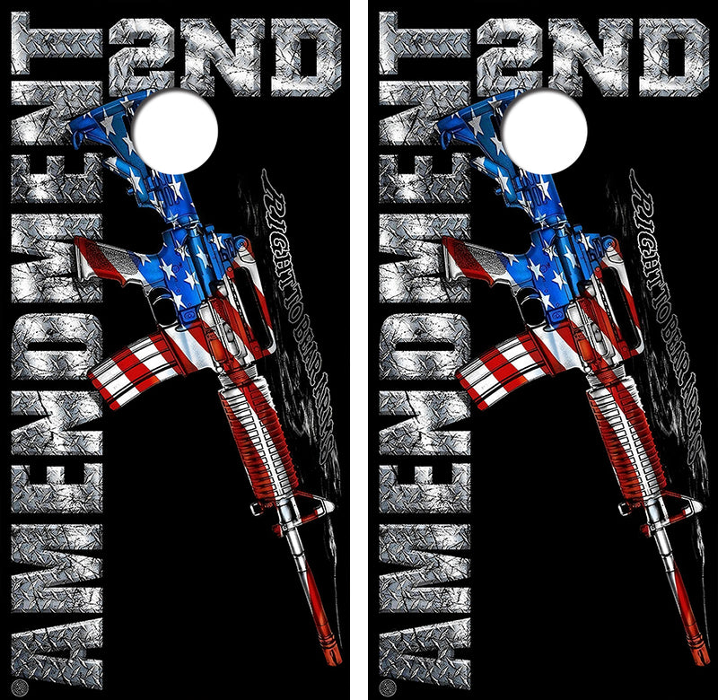 2nd Amendment Cornhole Design
