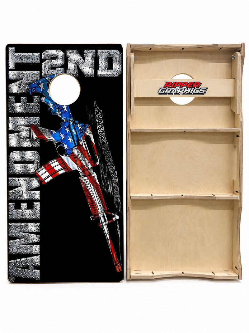 2nd Amendment Cornhole Design